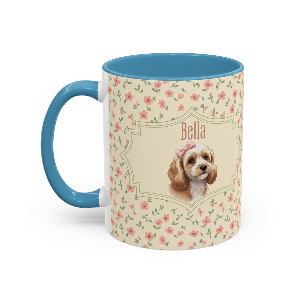 Personalized Pet Portrait Mug — Custom Pet Photo & Name Coffee Mug, Elegant Custom Pet Design (11oz/15oz)