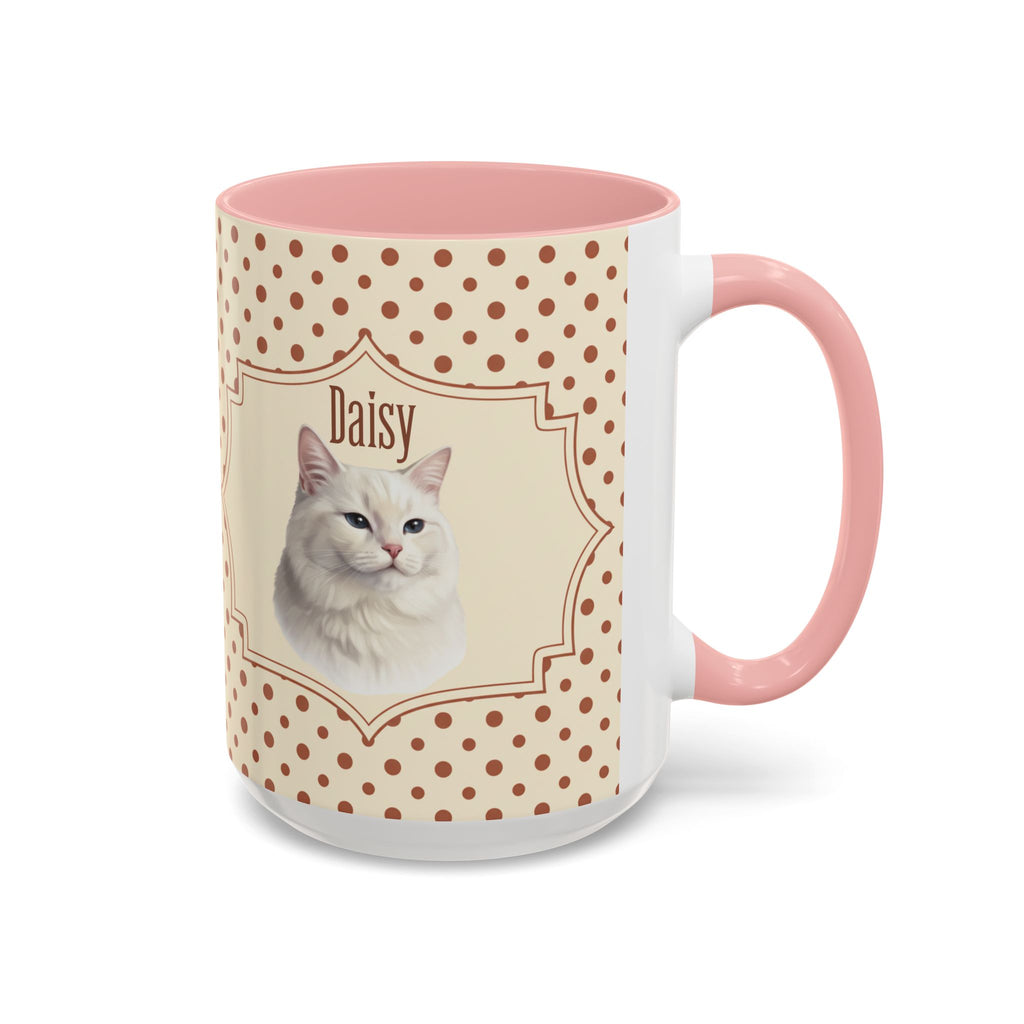 Personalized Pet Portrait Mug — Custom Pet Photo & Name Coffee Mug, Classic Vintage Design (11oz/15oz)