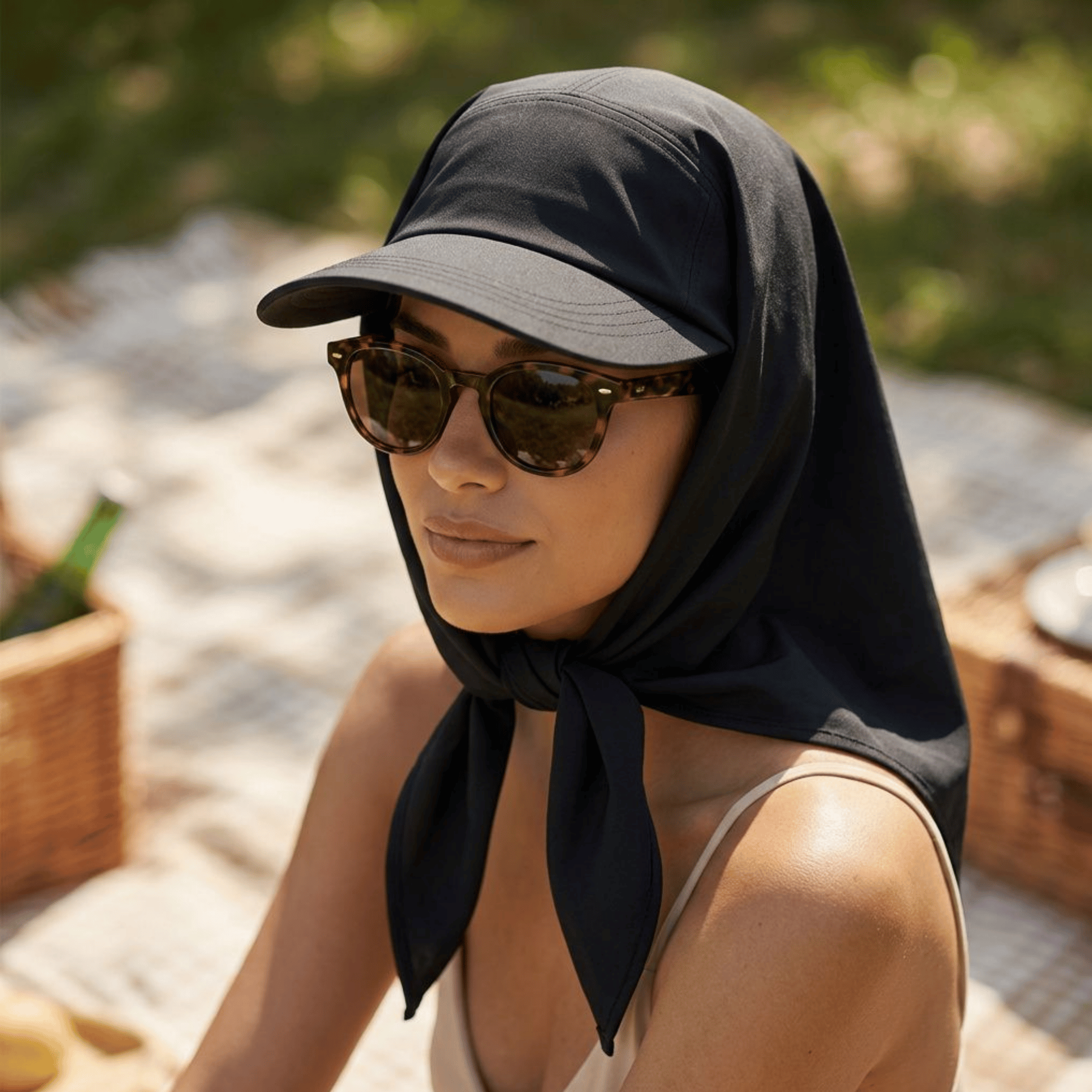 Women's Sun Protection Hat with Neck Flap – Quick Dry UV Shield Cap for Outdoor Activities