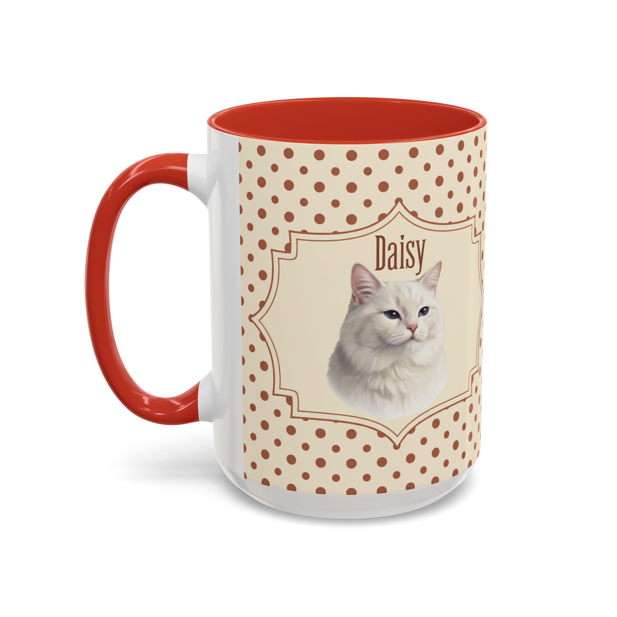 Personalized Pet Portrait Mug — Custom Pet Photo & Name Coffee Mug, Classic Vintage Design (11oz/15oz)