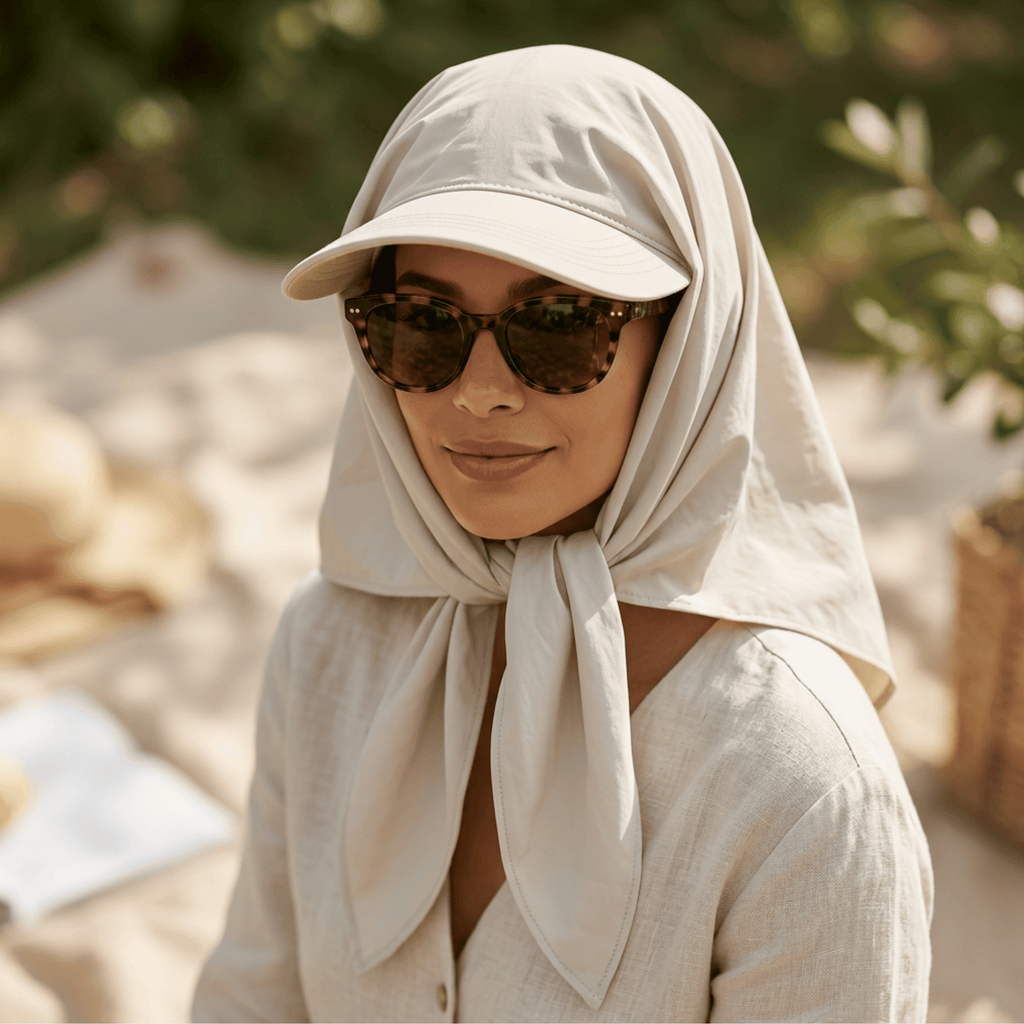 Women's Sun Protection Hat with Neck Flap – Quick Dry UV Shield Cap for Outdoor Activities