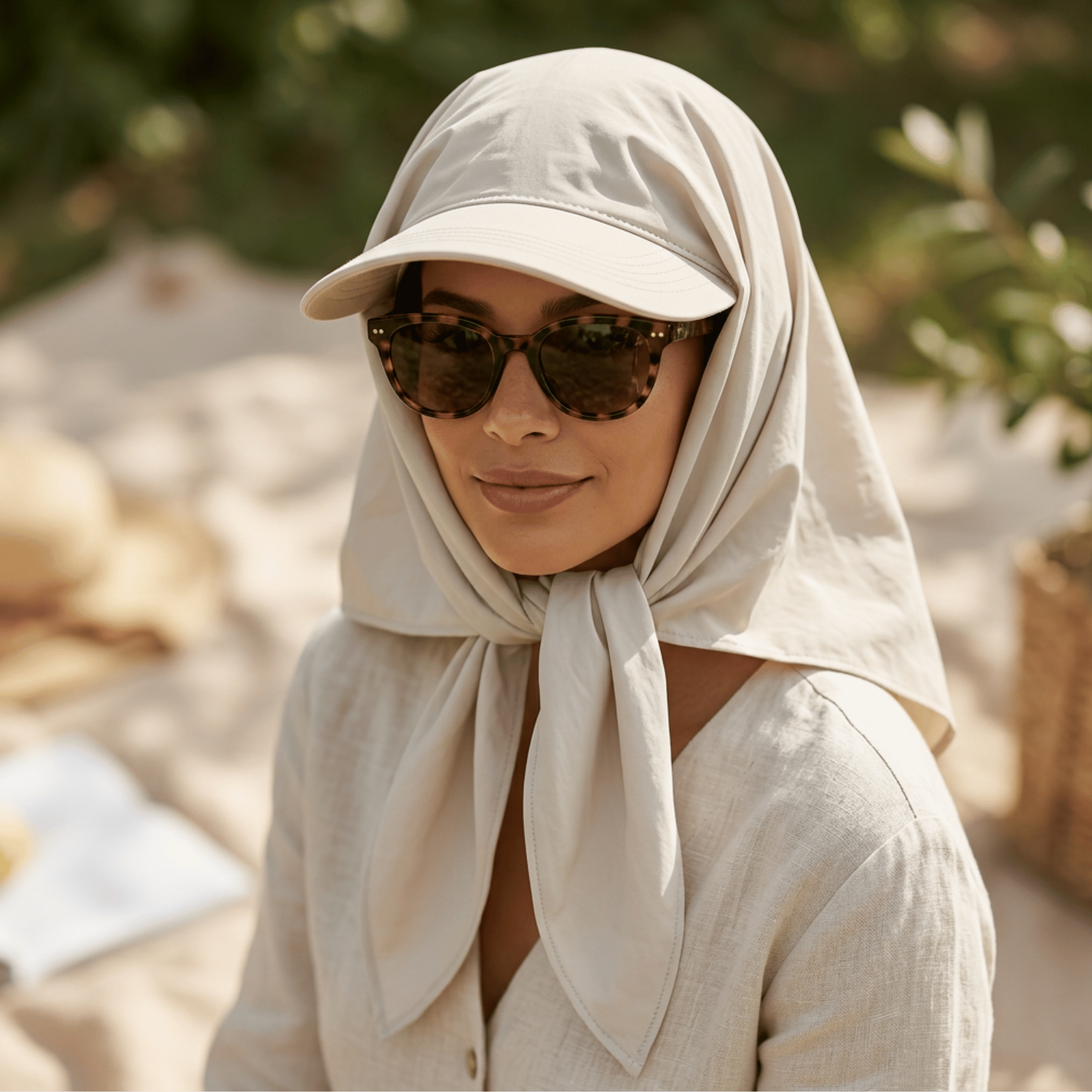 Women's Sun Protection Hat with Neck Flap – Quick Dry UV Shield Cap for Outdoor Activities