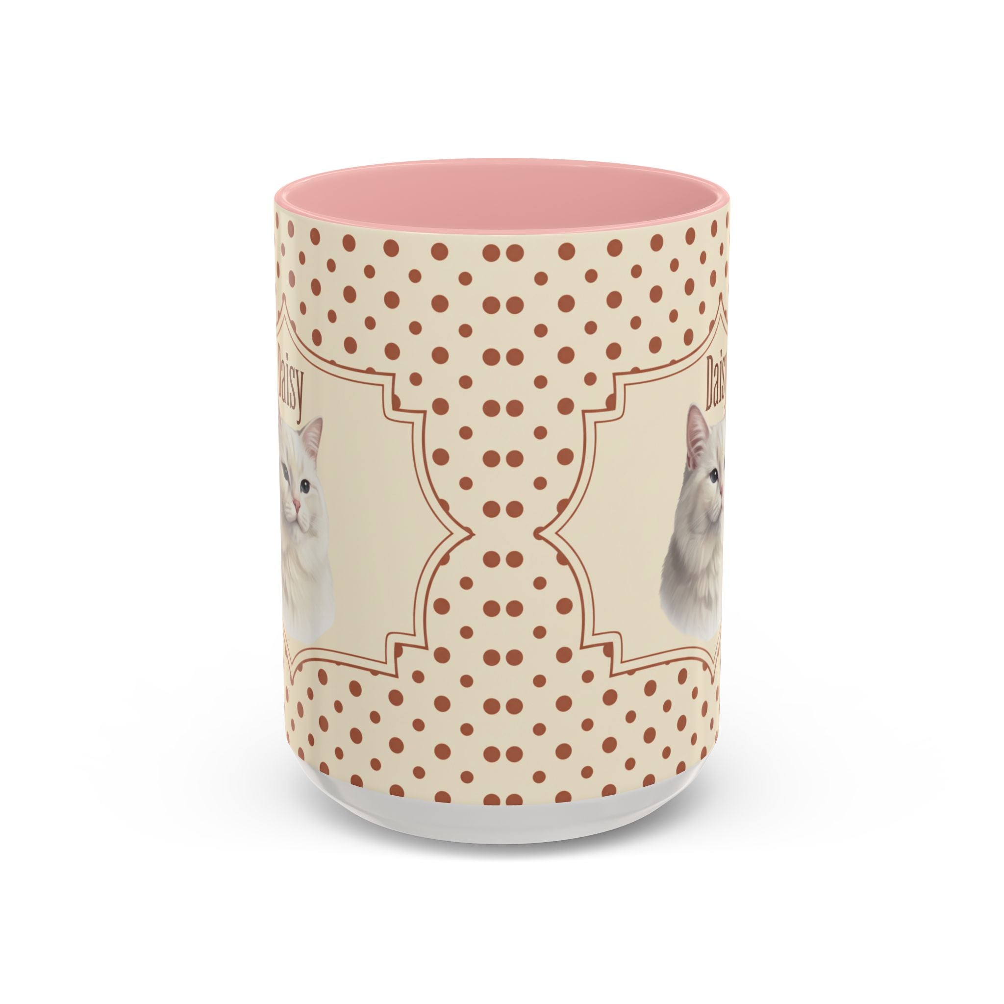 Personalized Pet Portrait Mug — Custom Pet Photo & Name Coffee Mug, Classic Vintage Design (11oz/15oz)