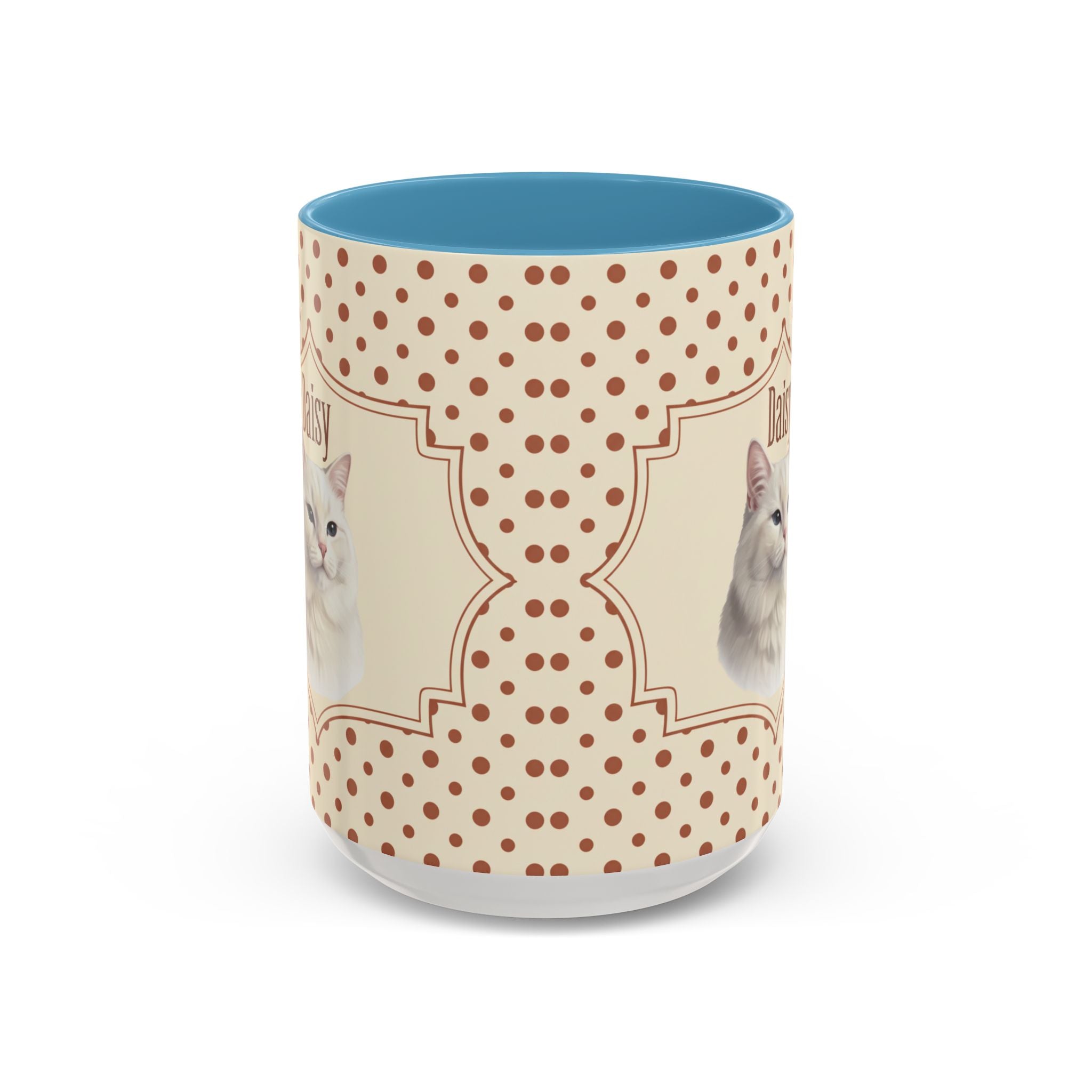 Personalized Pet Portrait Mug — Custom Pet Photo & Name Coffee Mug, Classic Vintage Design (11oz/15oz)
