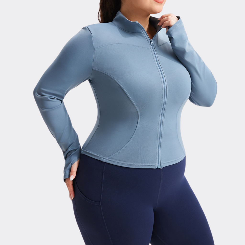 Women's UPF 50+ Sun Protection Running Jacket – Quick-Dry Stretch Athletic Hoodie with Extended Sizes