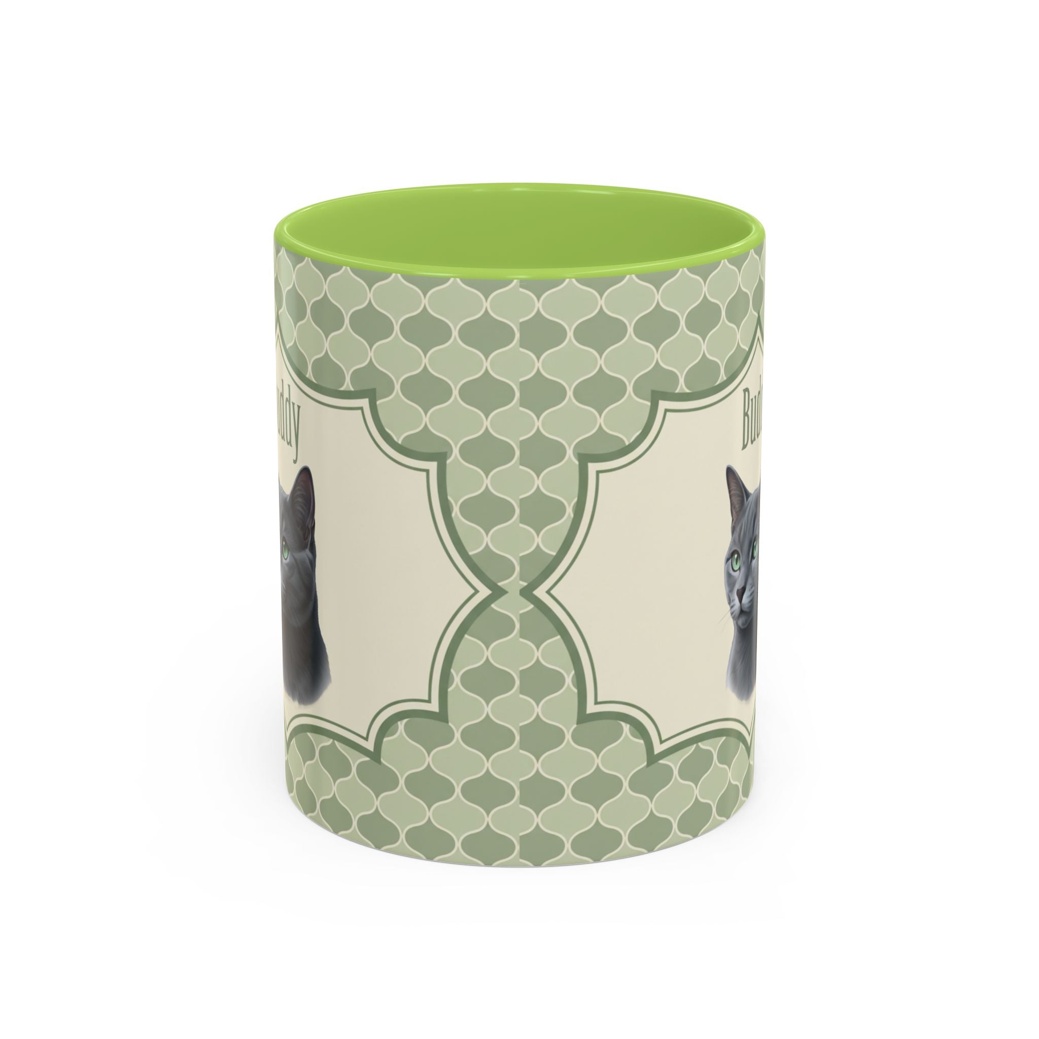 Personalized Pet Portrait Mug — Custom Pet Photo & Name Coffee Mug, Unique Artistic Design (11oz/15oz)
