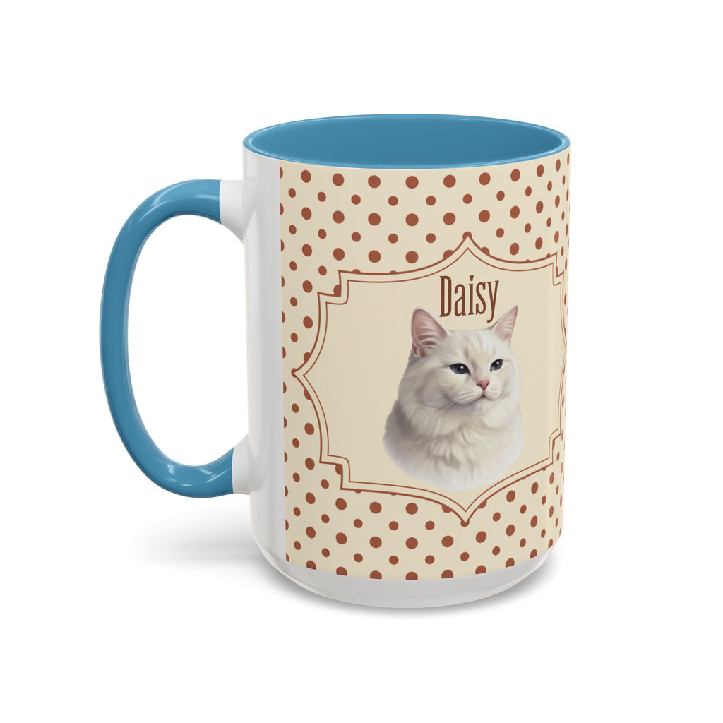 Personalized Pet Portrait Mug — Custom Pet Photo & Name Coffee Mug, Classic Vintage Design (11oz/15oz)