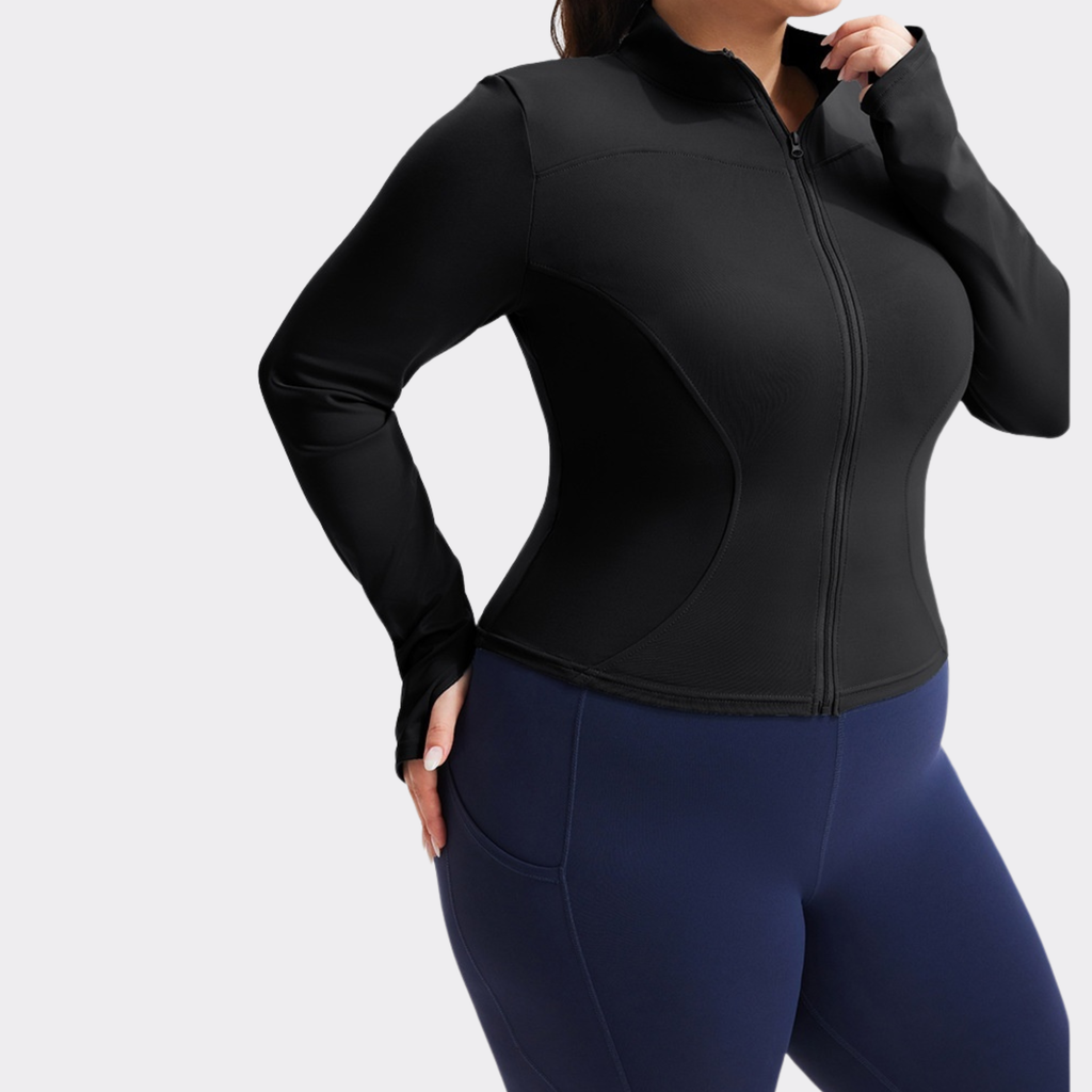 Women's UPF 50+ Sun Protection Running Jacket – Quick-Dry Stretch Athletic Hoodie with Extended Sizes