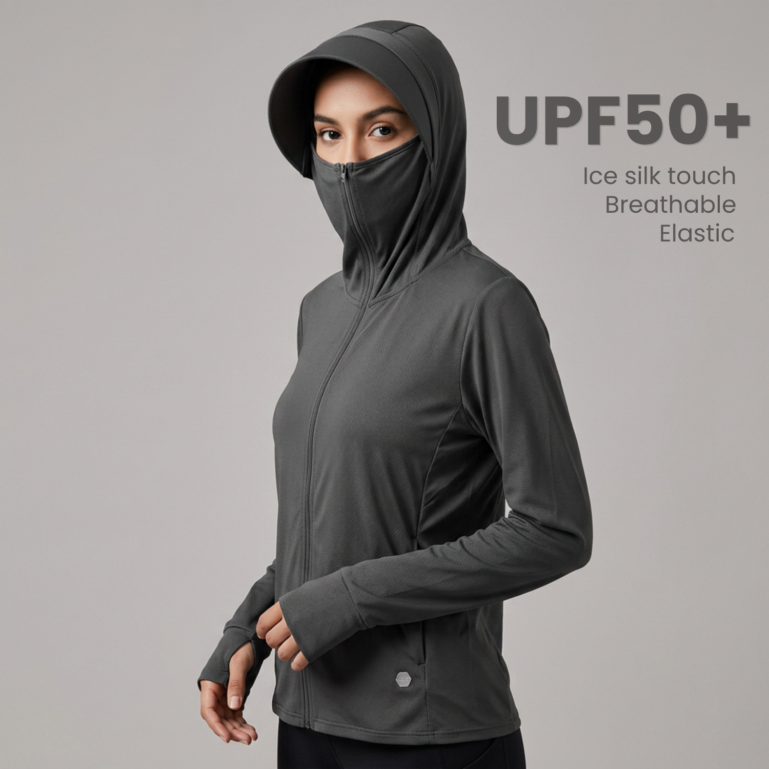 UPF 50+ Sun Protection Hoodie Jacket for Men & Women – Lightweight Breathable UV Protection Fishing & Outdoor Jacket
