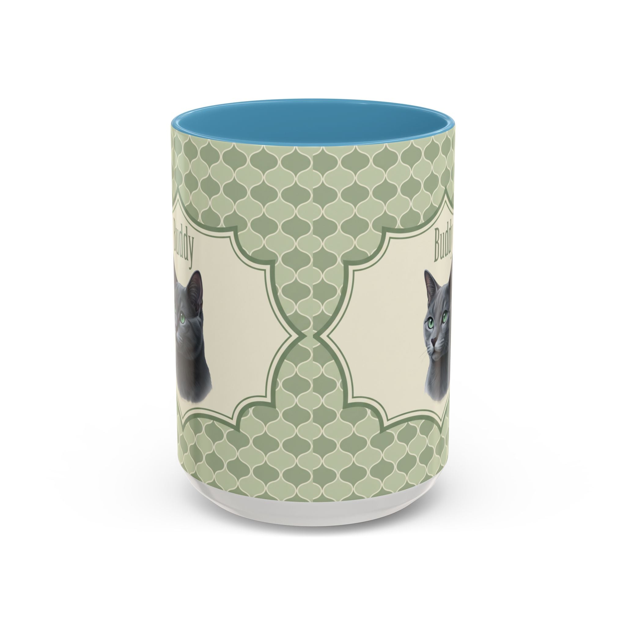 Personalized Pet Portrait Mug — Custom Pet Photo & Name Coffee Mug, Unique Artistic Design (11oz/15oz)