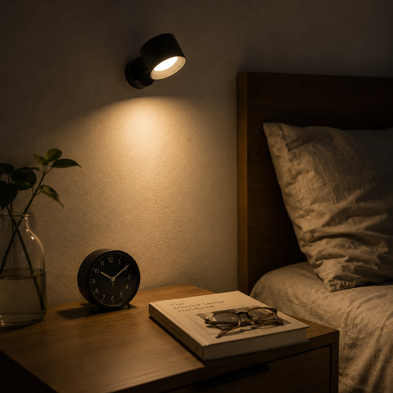 Lampara De Pared Touch Recargable