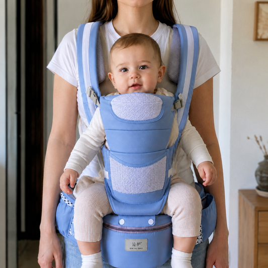 Cangurera Ergonómica 12 Posiciones | Manos Libres para Mamá